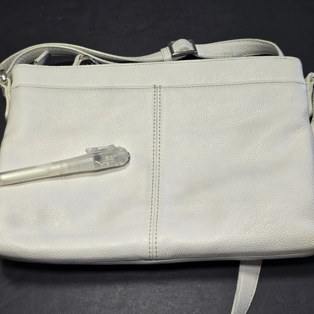 Brighton White Barbados Banks Multi-Color Tasseled Crossbody Magnetic Organizer,